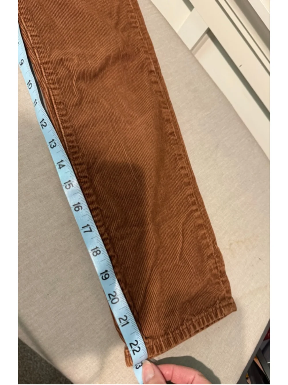 Boys Gap Brown Corduroy '90s Original Straight Jeans Size 8 adjustable waist